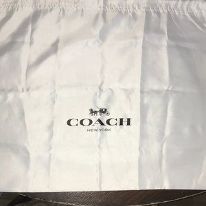 Coach satin dust bag